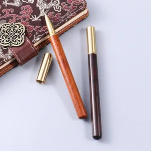 Set de bolígrafo de madera y latón regalo de empresa lápiz con cuaderno tradicional