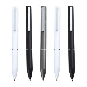 Metal gel pen business rotating signature pen minimalist style 0.5mm black ink gift pen