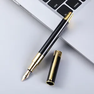 Pluma Estilográfica de Metal Oficina Negocios Tinta Caligrafía Papelería Regalo