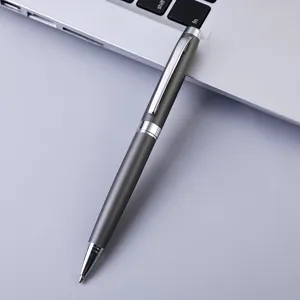 Classic metal ballpoint pen business office gift rotating design smooth writing desk detail