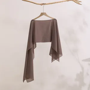 Lightweight sheer sun protection bolero shrug shawl summer long sleeve versatile casual top.