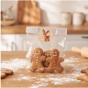 Christmas round sealing stickers gift bag packaging box cute cartoon patterns DIY decor 120 pcs