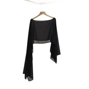 Women summer black sun protection shawl thin versatile long sleeve cover up cardigan top