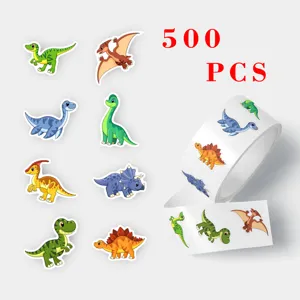 Cute Cartoon Dinosaur Adhesive Waterproof Stickers Decals For Guitar Laptop Luggage Aesthetic Stationery Decoration