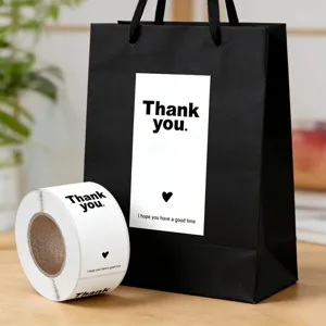 Rouleau d'autocollants de remerciement pour emballage cadeau mariage et decoration.