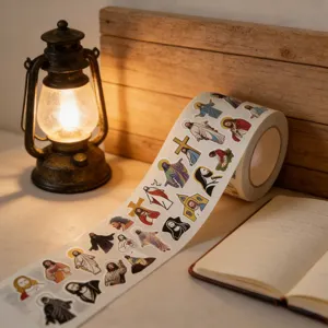 Christian Jesus theme decorative sticker roll for journaling, diary, scrapbooking and crafts.