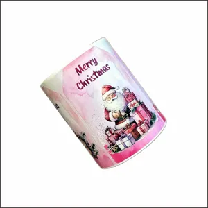 Christmas decorative adhesive sealing stickers roll for gift boxes and holiday packaging.