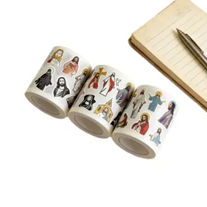 Vintage Christian Jesus religious washi tape rolls decorative masking tape for journaling crafts