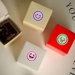 Colorful smiley face reward stickers packaging gift boxes set for DIY craft and decoration.