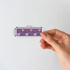 Nastro washi decorativo con simpatico cuore a cartone animato per diario e fai da te.
