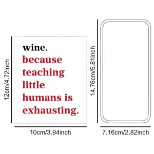 Custom wine bottle sticker funny quote label waterproof self adhesive decorative label