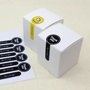 Autocollants de Scellement au Design de Dessin Animé Mignon Étiquettes Adhésives pour Boîte à Gâteaux DIY Artisanat Cadeau Décoration