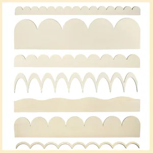 Moulure décorative en bois non fini festonnée bricolage mur placard bord garniture