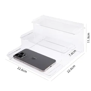 Klarsicht Acryl 3-Stufiger Display Ständer für Actionfiguren und Parfüm Vitrine Neu