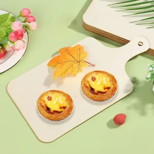 Mini tabla de cortar de madera con mango DIY sin terminar decoracion cocina hogar