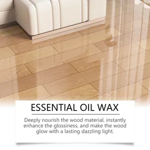 Wood polishing beeswax spray deeply nourishes wooden floors, enhancing gloss and lasting shine.