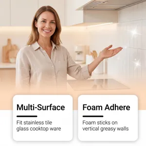 Nettoyant cuisine mousse puissant multi surfaces dégraissant pour murs et plaques