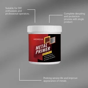 HOMEXA metal primer 300g rust blocking coating for iron gates, outdoor metal protection and repair.