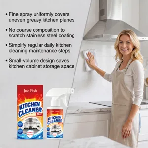 Spray nettoyant de cuisine Jue Fish élimine la graisse, 120ml pour le nettoyage quotidien.