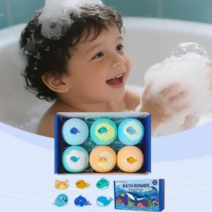 Kinder Badbommen Cadeau Collectie Zeedier Blind Speelgoed Natuurlijke Bruisende Badfizzies Voor Kinderen Dagelijks Bad En Plezier
