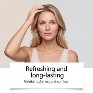 Scalp care essence detail view showcasing refreshing and long-lasting daily use application.