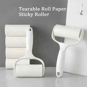 Lint Roller For Pet Hair Removal Sticky Roller With Refills Plastic Dust Remover Cleaning Tool For Clothes And Furniture