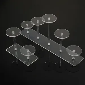 Transparenter Acryl Mehrschicht Display Ständer Detailansicht für Figuren und Schmuck Sammlerstücke.