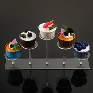 Transparenter Acryl Display Ständer Mehrschicht Regal für Figuren, Kuchen und Schmuck.