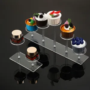 Transparenter Acryl Mehrschicht Display Ständer für Figuren, Kuchen und Parfüm Aufbewahrung.