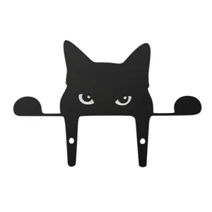 Black Cat Fence Garden Decoration Acrylic Silhouette Yard Art Outdoor Hanging Statue Yard Lawn Ornament Home Decor