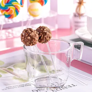 Bastoncini per caramelle in acrilico trasparente ideali per cake pops e dolci.