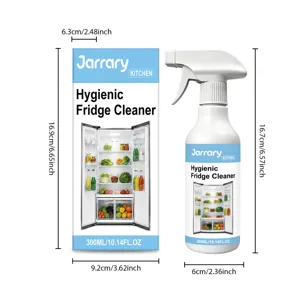 Jarrary 300ml hygieenische koelkastreiniger spray met doos voor eenvoudige geurverwijdering.