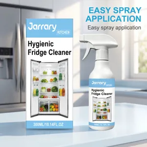 Jarrary koelkast reiniger spray, draagbare vlekkenverwijderaar en geur eliminator voor thuis.