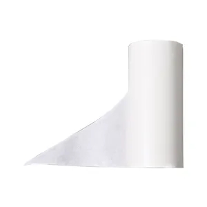 White adhesive lint roller refill sticky paper roll for clothes and pet hair core
