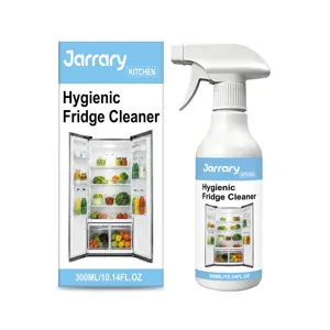 Jarrary hygiënische koelkast reiniger spray 300ml, krachtige keuken geurverwijderaar en vlekkenreiniger.