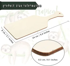 Mini Holz Schneidebrett mit Griff Kueche Servierbrett DIY Kueche Kochwerkzeug 24x8cm