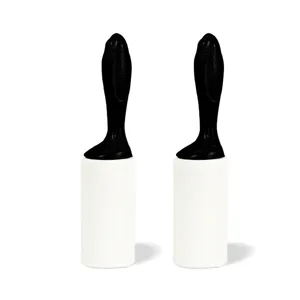 Portable Lint Roller For Clothes Pet Hair Remover Sticky Roller With Handle And Refill Roll Plastic Cleaning Tool