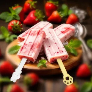 Acrylic ice cream sticks DIY handmade ice lolly handle cute cartoon molds tools