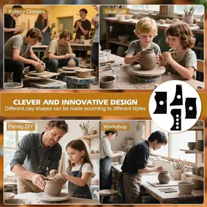 Acrylic clay shaping tools set, irregular ceramic carving scrapers for pottery DIY craft.