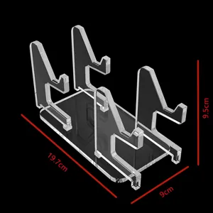 Transparenter Acryl Gamepad Ständer 4 in 1 Desktop Organizer Display Halter für Zocker
