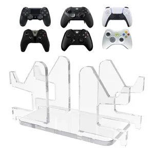 Acryl Transparent Gamepad Ständer 4-in-1 Desktop Gaming Controller Halterung Halter Aufbewahrung Regal Display Ständer