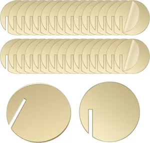 30pcs acrylic round drink tags diy blank wine glass charms for wedding party use