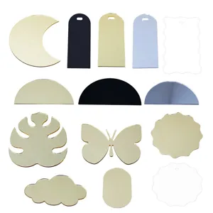 Tarjetas de sitio acrílicas en blanco, letreros de mesa de boda DIY, adornos decorativos.