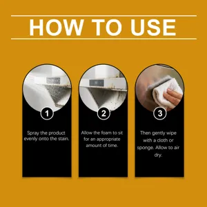 Graphique d'instructions montrant comment utiliser le spray nettoyant pour graisse de cuisine.