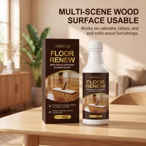 HOMEXA 150ml Vernis et Nettoyant pour Sols en Bois Meubles et Surfaces en Bois Massif