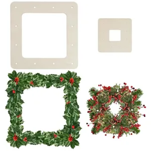 Unfinished wooden wreath frame DIY kit for Christmas wedding home wall hanging decor