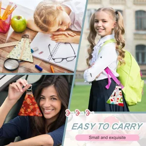 Portamonete triangolare con zip borsa per chiavi portatile piccola custodia tascabile.