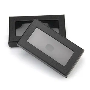 Black Snake Skin Pattern Bow Tie Packing Box Rigid Cardboard Gift Box For Men Business Accessories