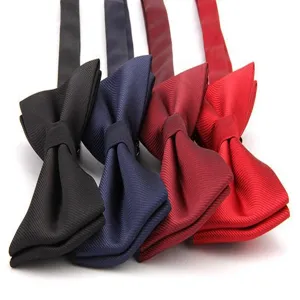 Classic striped men bowties in four colors formal business suit accessories party ties