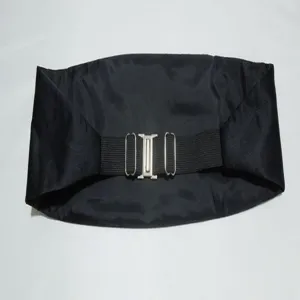 Black Men Formal Tuxedo Cummerbund Detail Shot Elegant Wedding Party Dress Waist Band